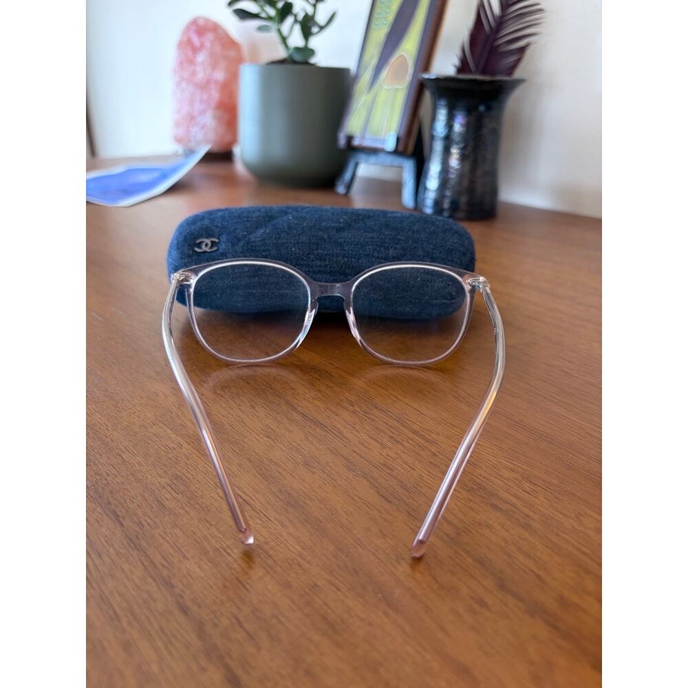 Chanel CH3262 Eyeglasses Pink Clear Frame 52-18-140 w Case - Picture 6 of 8